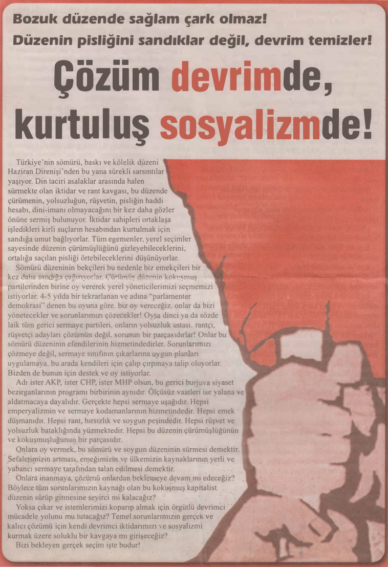 İşçi Bülteni: Bozuk Düzende Sağlam Çark Olmaz PDF – İşçi Dayanışması / Kolektif
