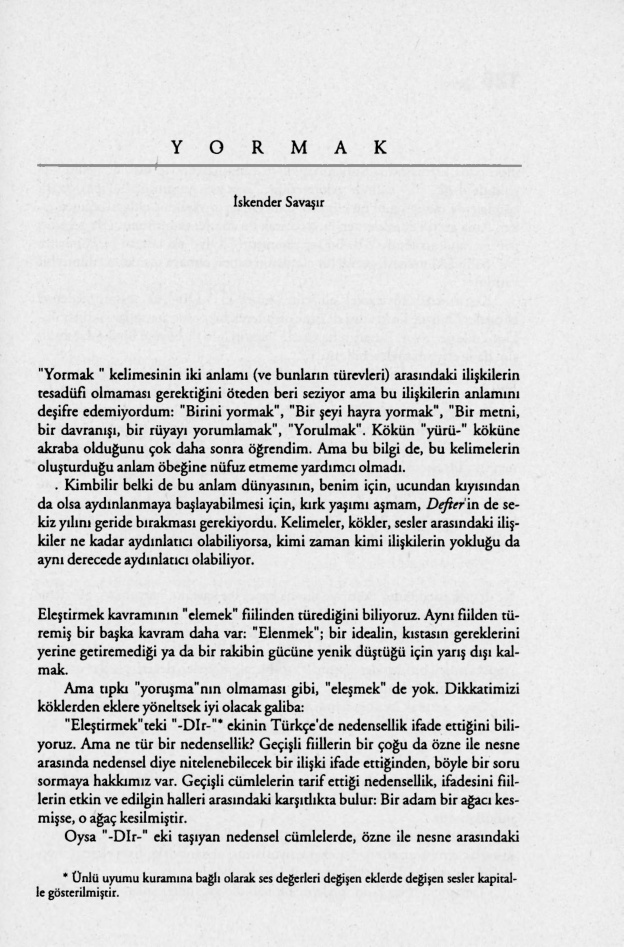 Yormak PDF – İskender Savaşır