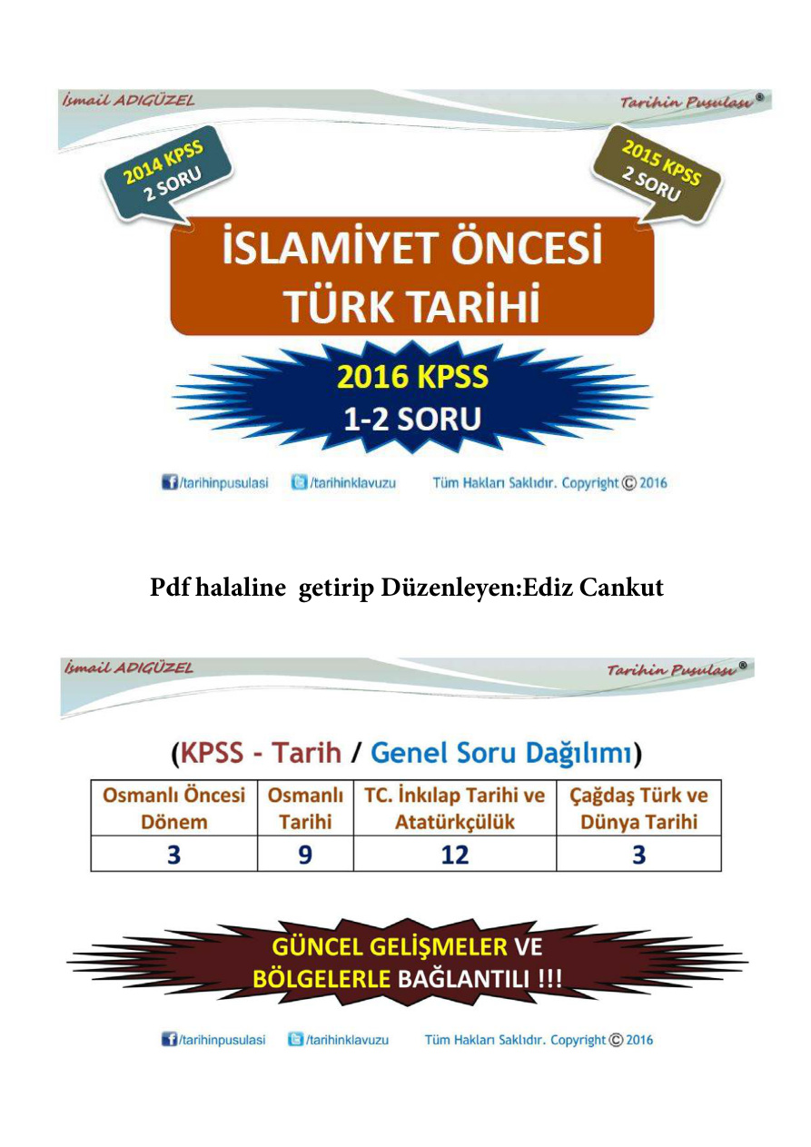Çıkması Muhtemel Sorular PDF – İsmail Adıgüzel