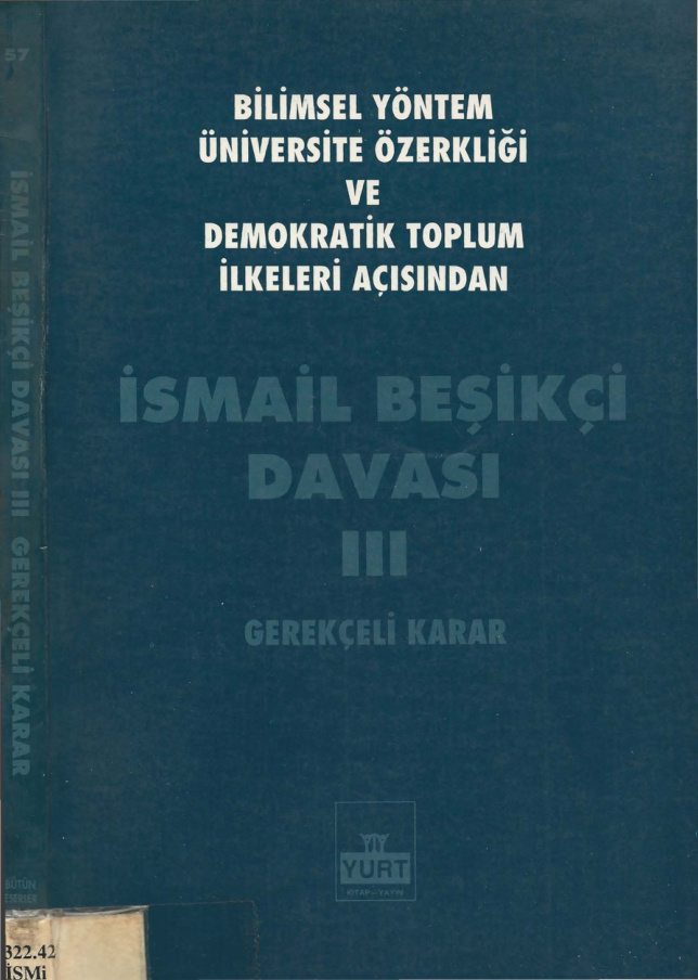 İsmail Beşikçi Davası III PDF – İsmail Beşikçi