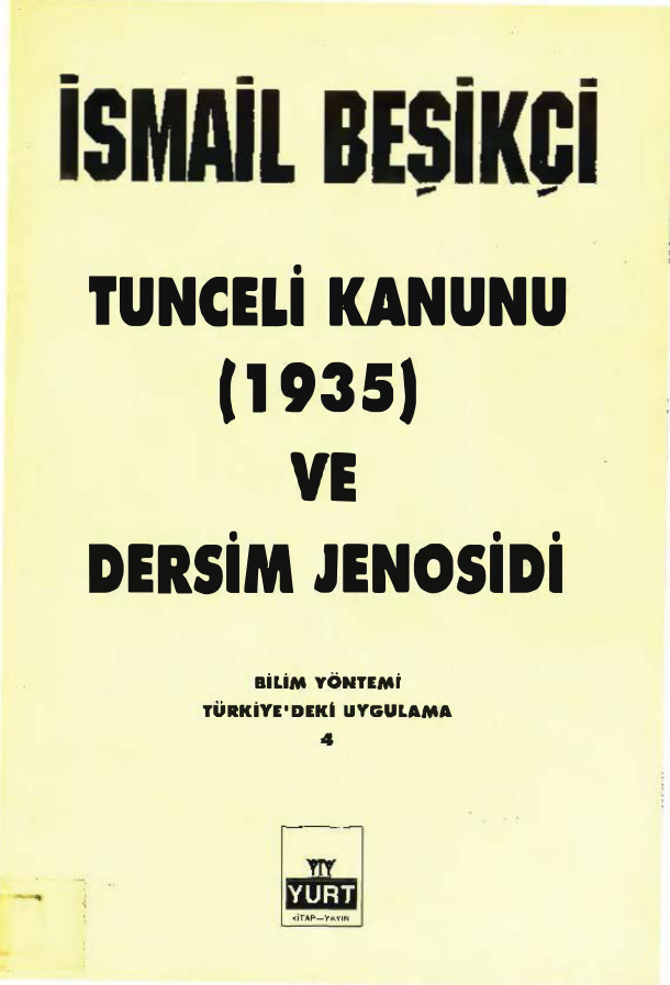 Tunceli Kanunu (1935) ve Dersim Jenosidi PDF – İsmail Beşikçi