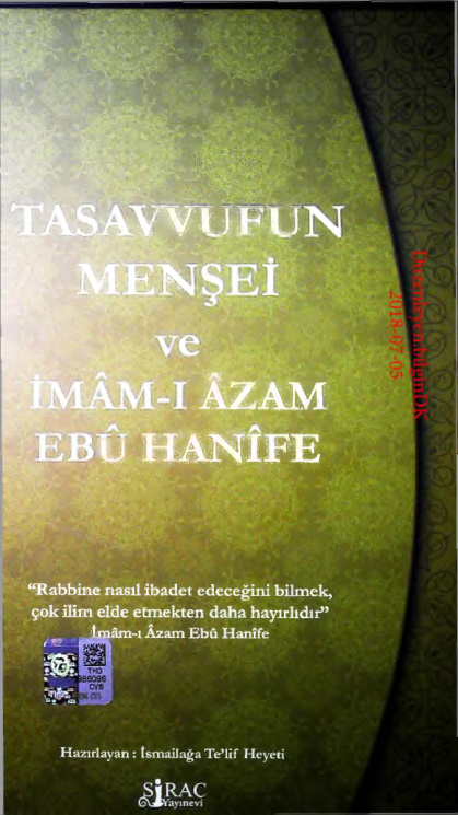Tasavvufun Menşei ve İmam-ı Azam Ebu Hanife PDF – İsmailağa Heyet
