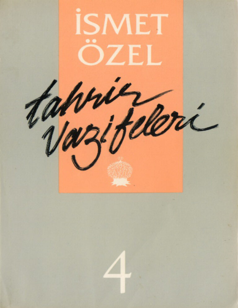 İsmet Özel Tahrir Vazifeleri 4 Kitap Kapağı