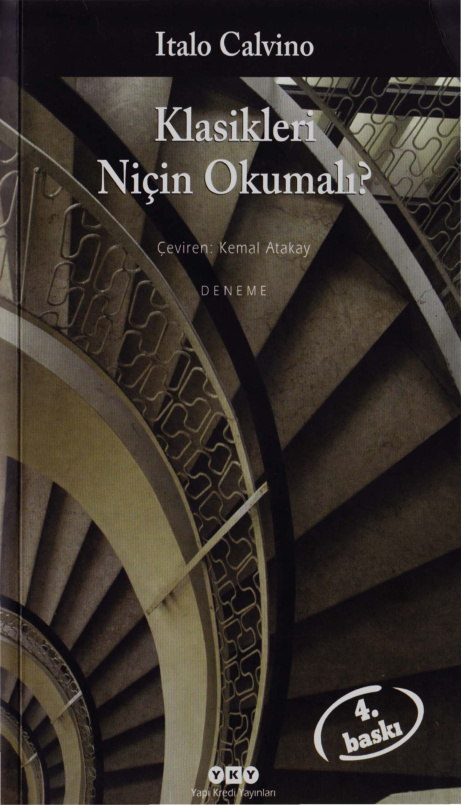 Italo Calvino Klasikleri Niçin Okumalı YKY Kitap Kapağı
