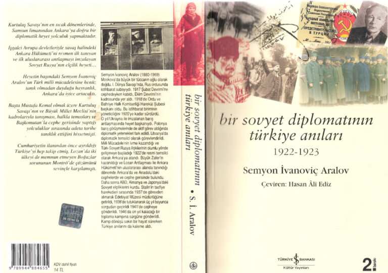 İvanoviç Aralov Bir Sovyet Diplomatının Türkiye Anıları Kitap Kapağı