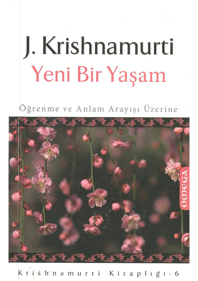 Yeni Bir Yaşam PDF – Jiddu Krishnamurti
