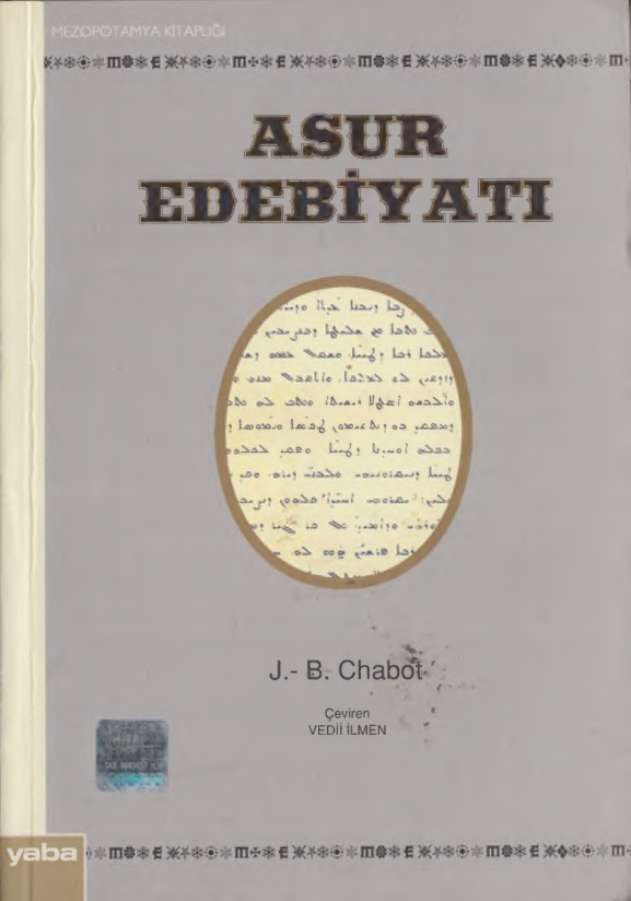 Asur Edebiyatı PDF – J. B. Chabot