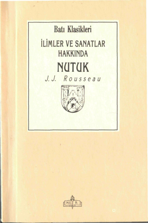 İlimler ve Sanatlar Hakkında Nutuk PDF – Jean-Jacques Rousseau