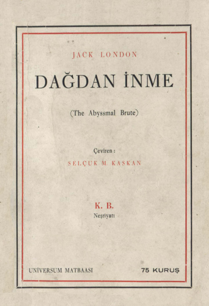 Dağdan İnme PDF – Jack London