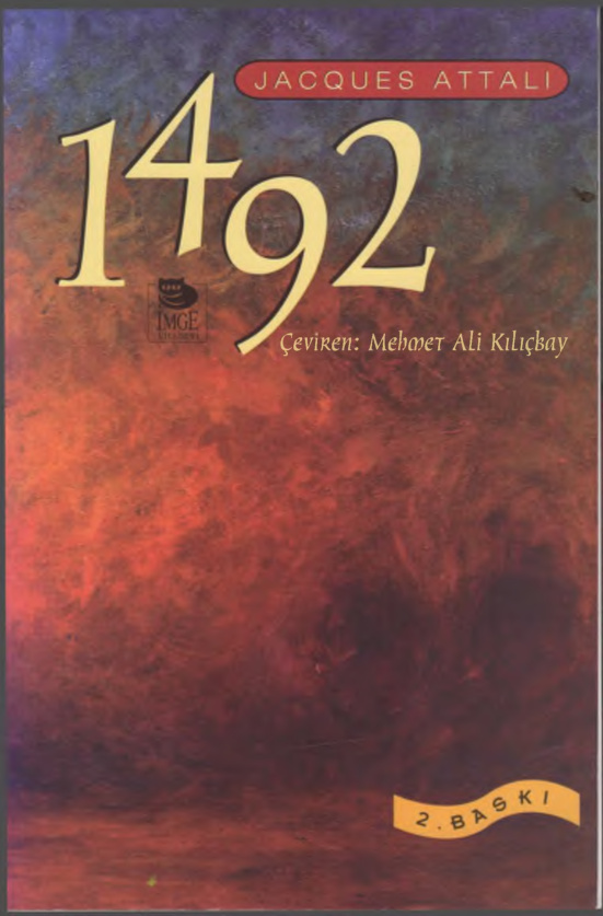 Jacques Attali 1492 İmge Yayınları Kitap Kapağı