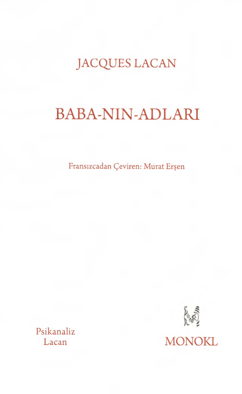 Baba’nın Adları PDF – Jacques Lacan