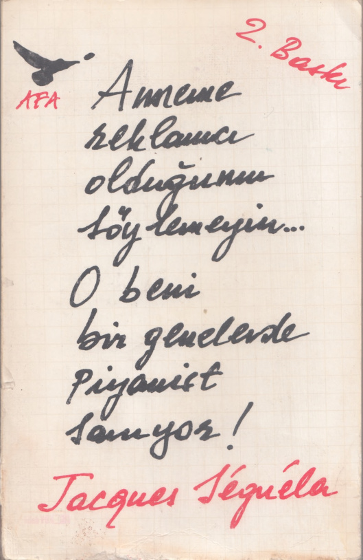 Jacques Seguela Anneme Reklamcı Olduğumu Söylemeyin Afa Yayınları Kitap Kapağı