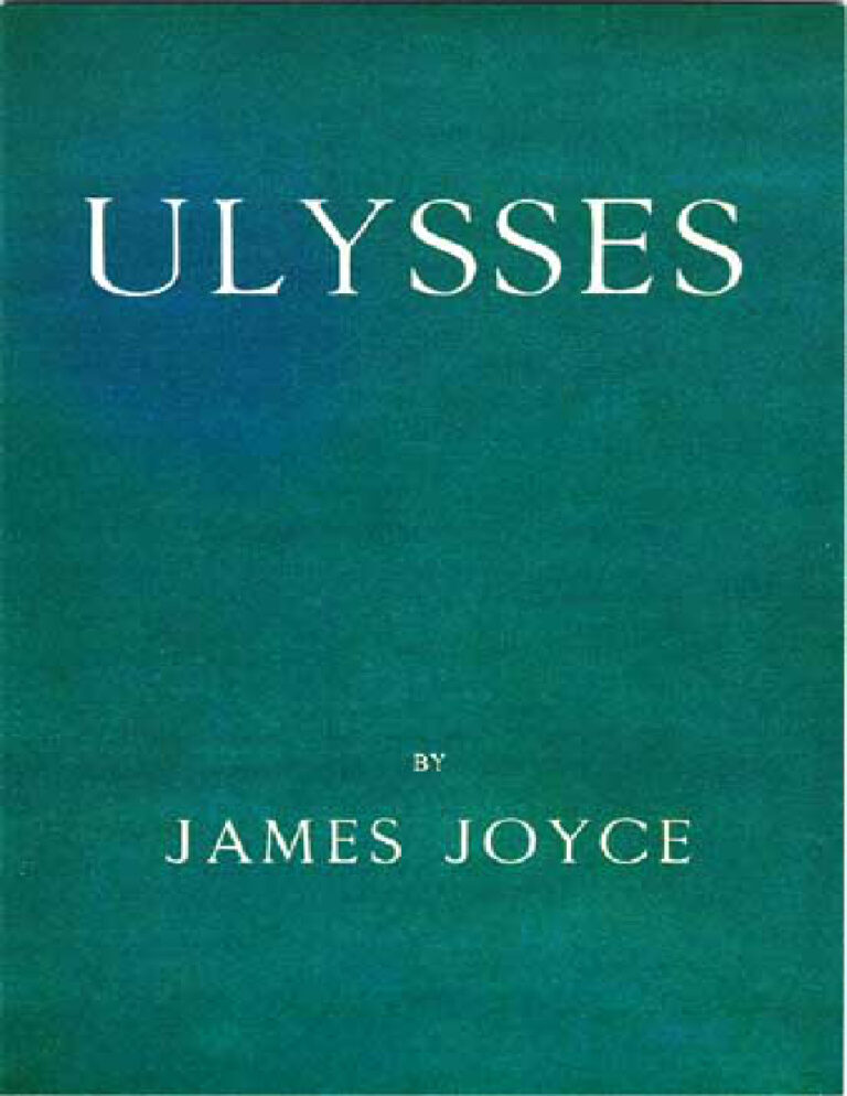 James Joyce Ulysses Kitap Kapağı