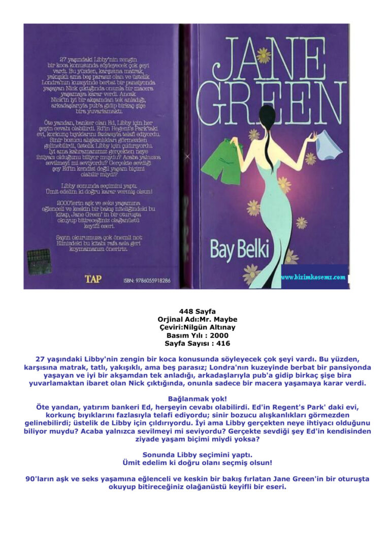 Jane Green Bay Belki Kitap Kapağı