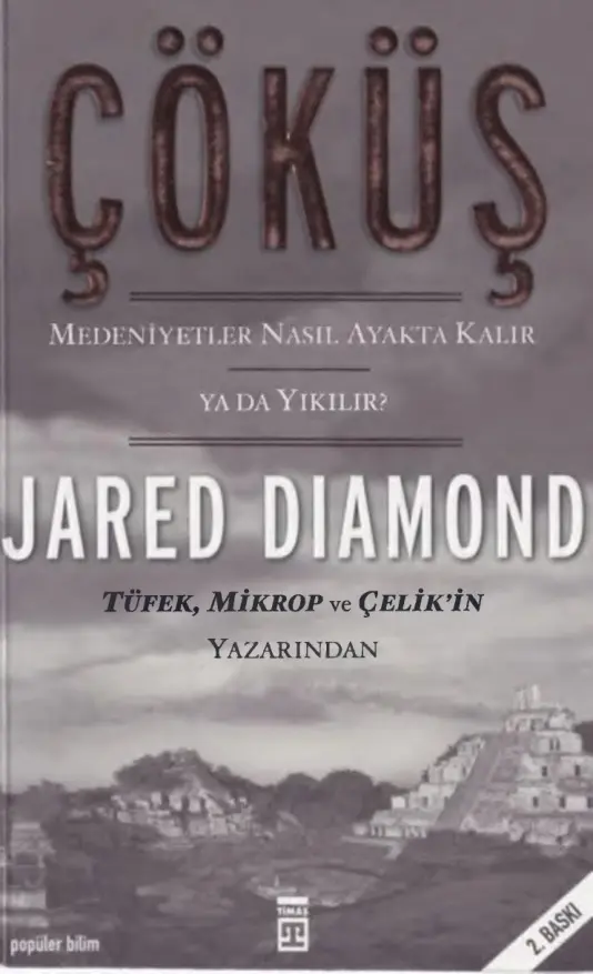 Jared Diamond Çöküş Timaş Yayınları Kitap Kapağı