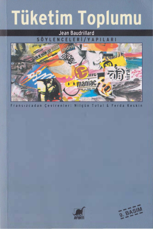 Tüketim Toplumu PDF – Jean Baudrillard
