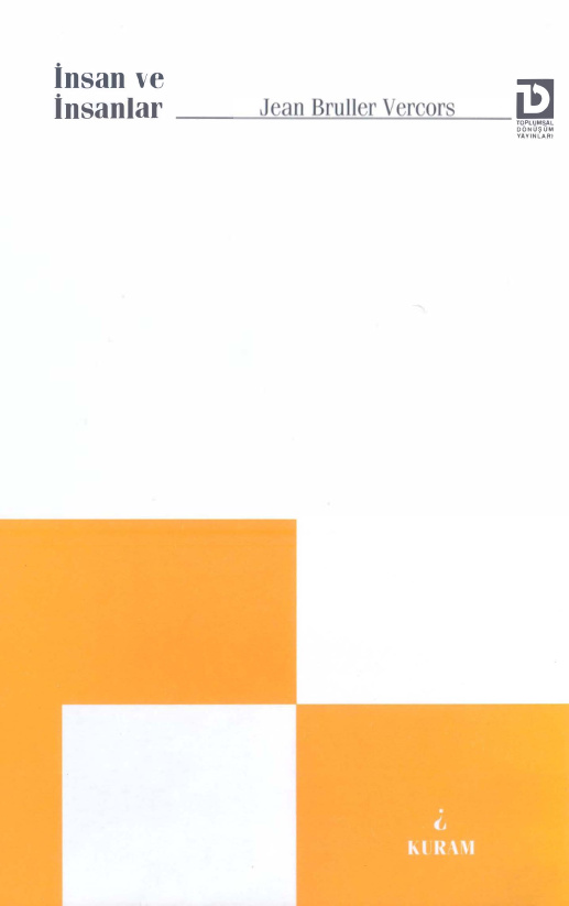 İnsan ve İnsanlar PDF – Jean Bruller (Vercors)