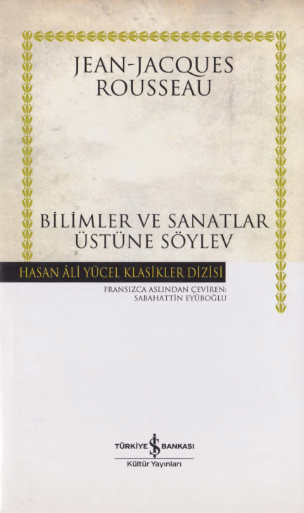 Bilimler ve Sanatlar Üstüne Söylev PDF – Jean-Jacques Rousseau