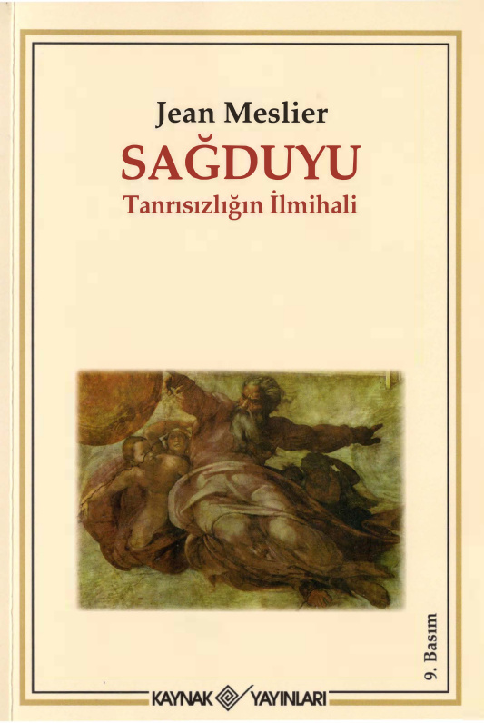 Sağduyu PDF – Jean Meslier