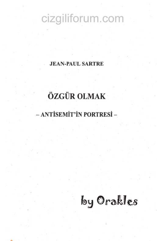 Özgür Olmak PDF – Jean-Paul Sartre