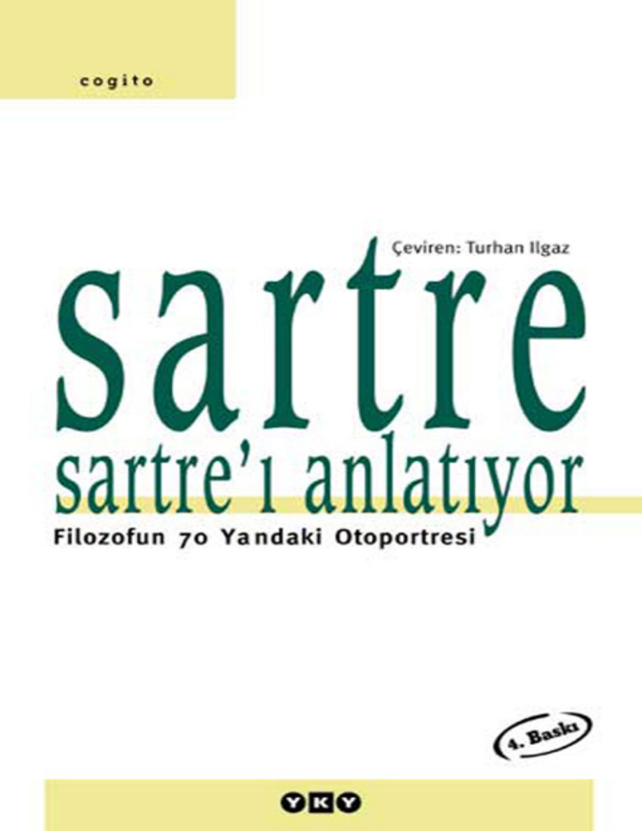 Sartre Sartre’ı Anlatıyor PDF – Jean-Paul Sartre