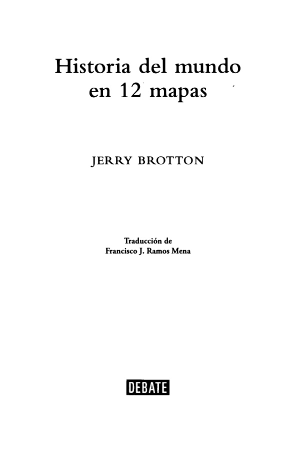 Historia del mundo en 12 mapas PDF – Jerry Brotton