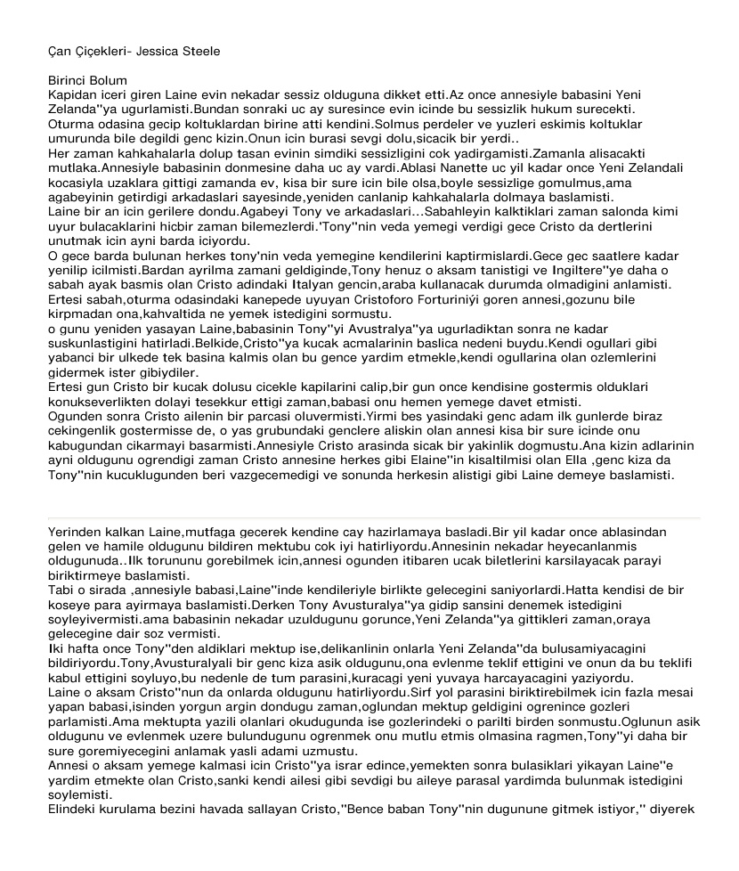 Can Çiçekleri PDF – Jessica Steele