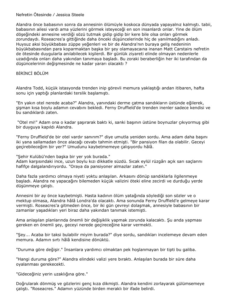 Nefretin Ötesinde PDF – Jessica Steele