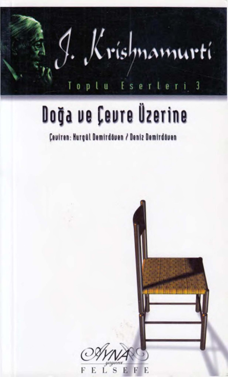 Doğa ve Çevre Üzerine PDF – Jiddu Krishnamurti