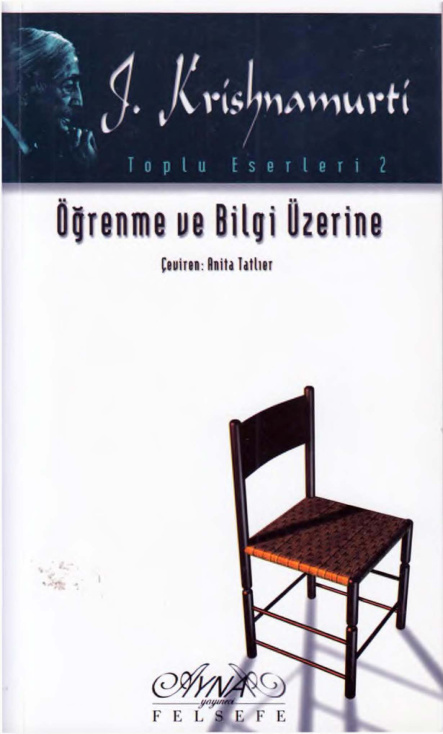 Öğrenme ve Bilgi Üzerine PDF – Jiddu Krishnamurti