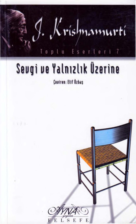 Sevgi ve Yalnızlık Üzerine PDF – Jiddu Krishnamurti
