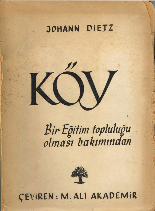 Bir Eğitim Topluluğu Olması Bakımından Köy PDF – Johann Dietz