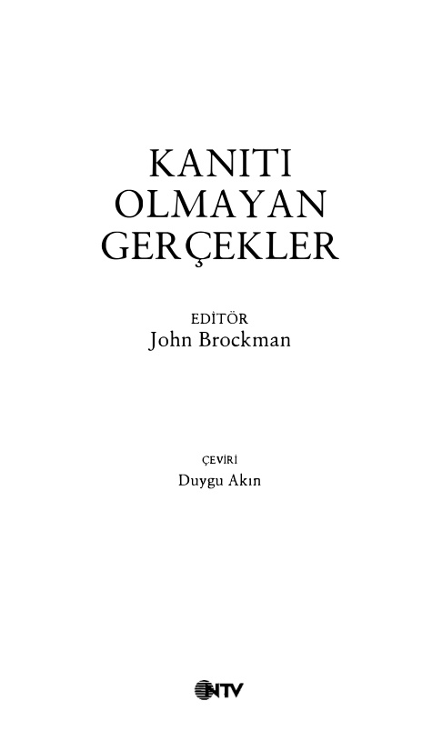 Kanıtı Olmayan Gerçekler PDF – John Brockman