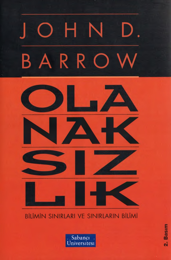 Olanaksızlık Bilimin Sınırları ve Sınırların Bilimi PDF – John D. Barrow