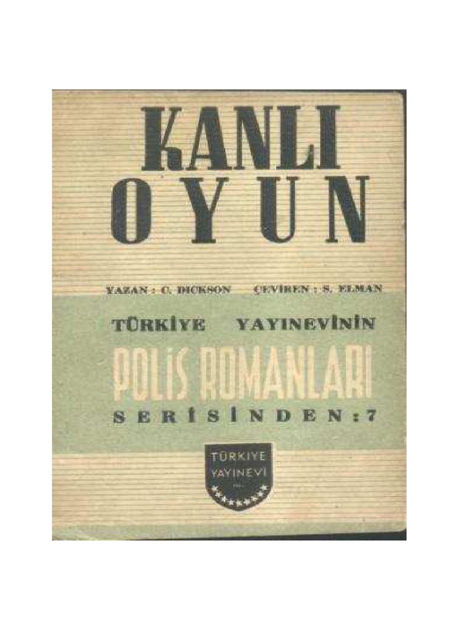 Kanlı Oyun PDF – John Dickson Carr