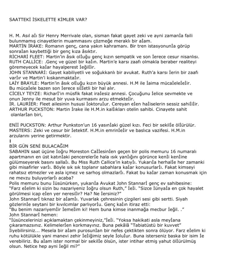 John Dickson Carr Saatteki Iskelet Kitap Kapağı