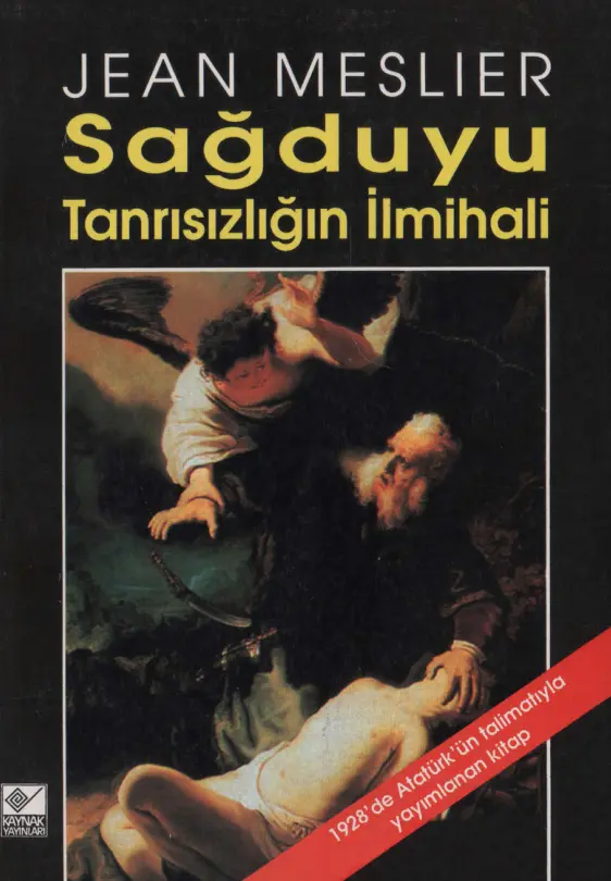 John Meslier Sağduyu Tanrısızlığın İlmihali Kaynak Yayınları Kitap Kapağı