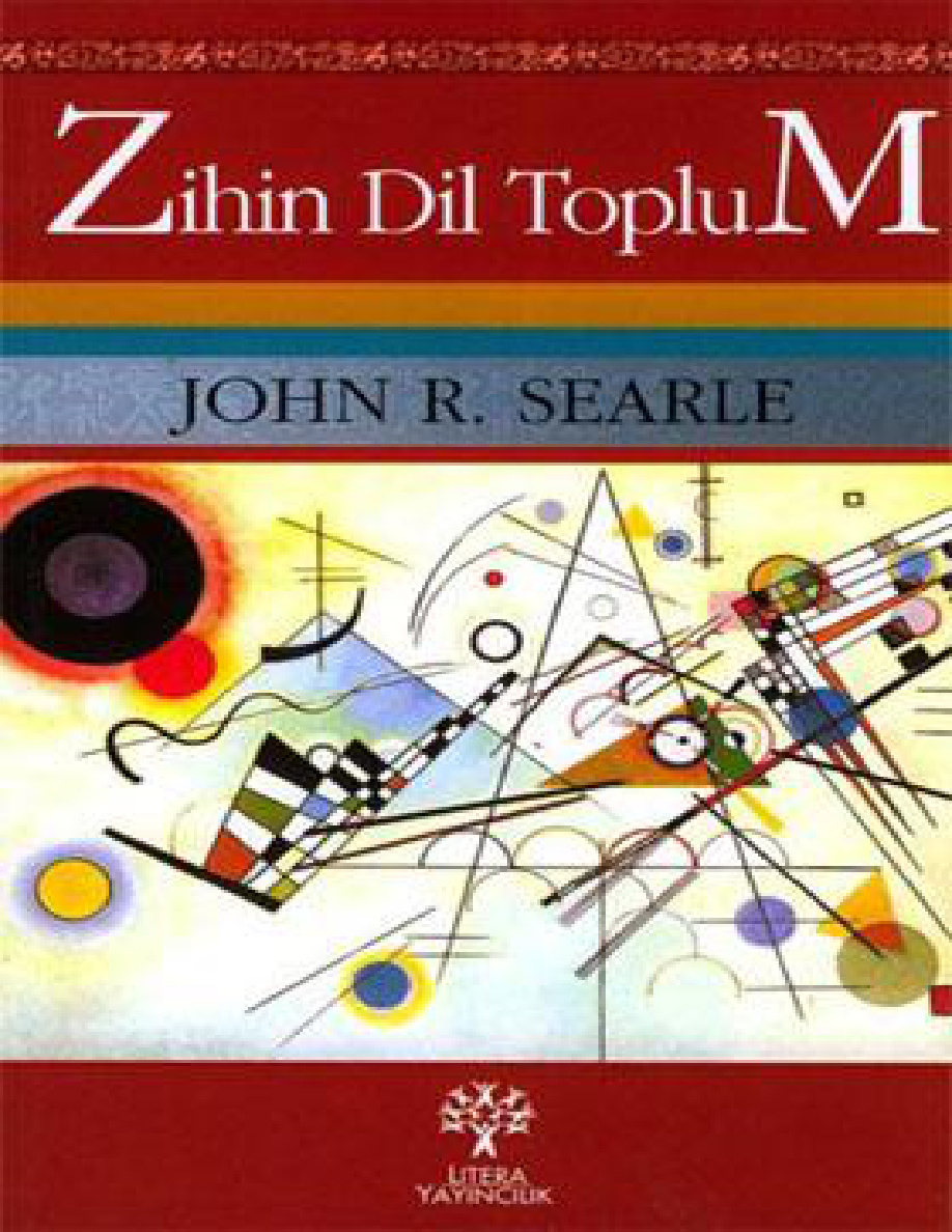 Zihin Dil ve Toplum PDF – John R. Searle