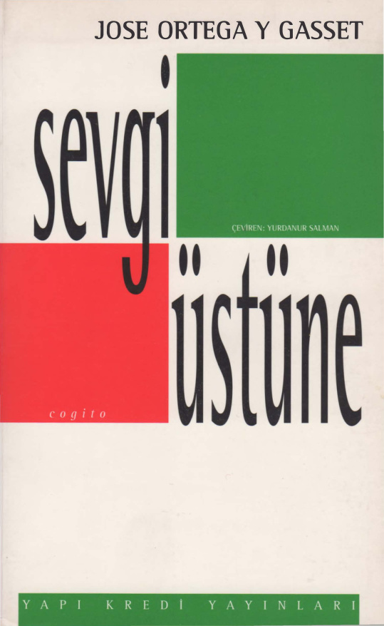 Sevgi Üstüne PDF – Jose Ortega y Gasset