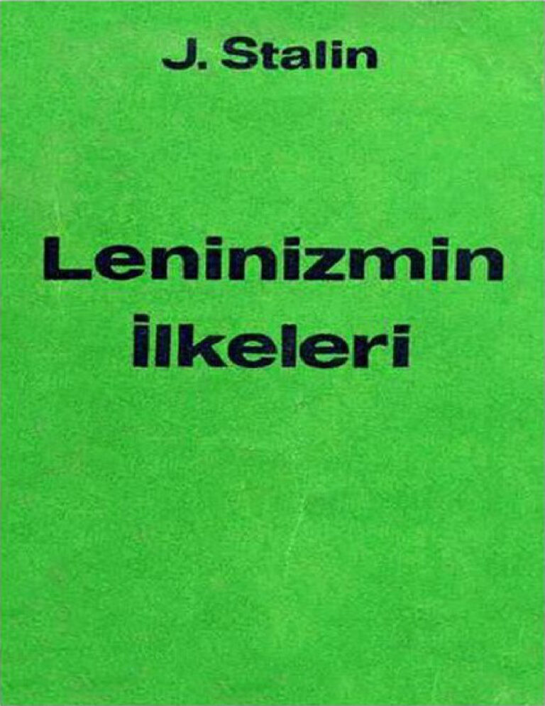 Josef Stalin Leninizmin İlkeleri Kitap Kapağı