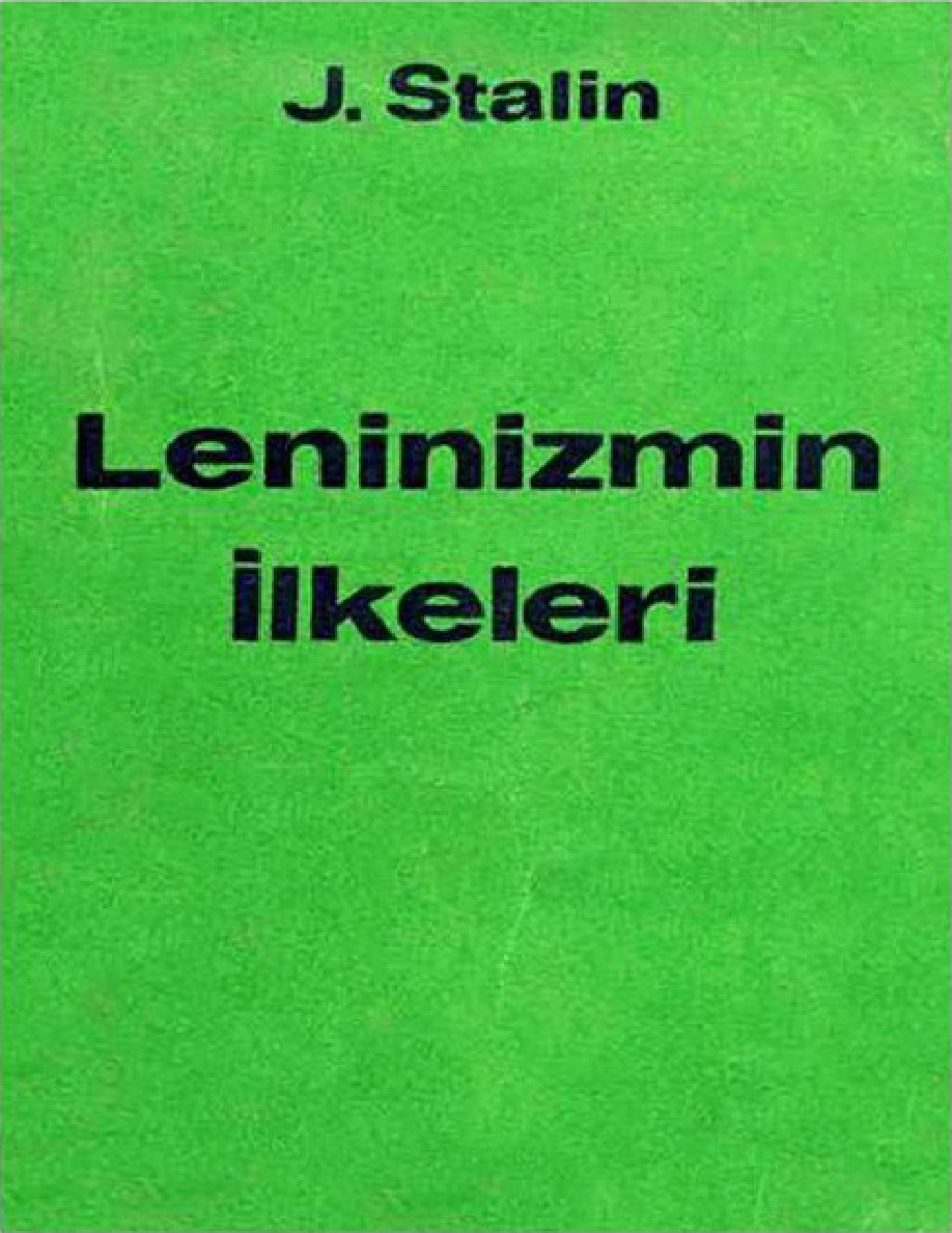 Leninizmin İlkeleri PDF – Josef Stalin