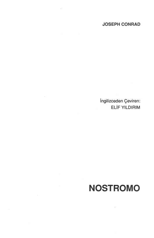 Nostromo PDF – Joseph Conrad