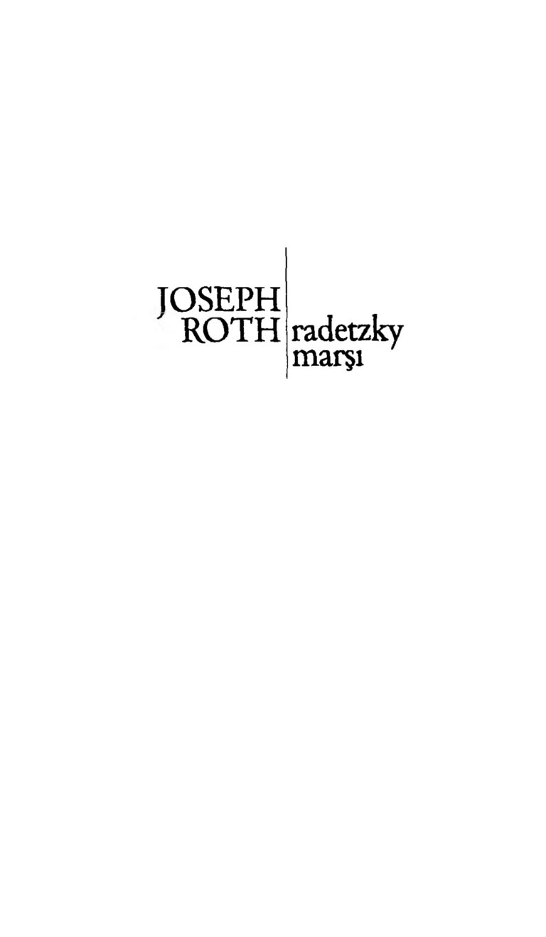 Joseph Roth Radetzky Marşı Aylak Adam Yayınları Kitap Kapağı