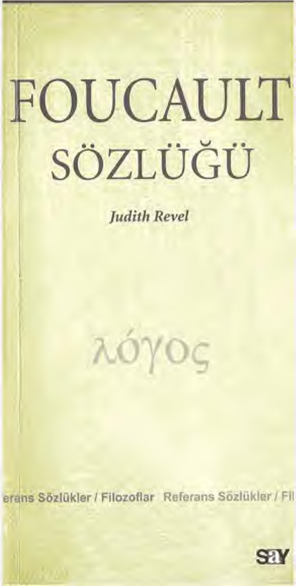 Foucault Sözlüğü PDF – Judith Revel