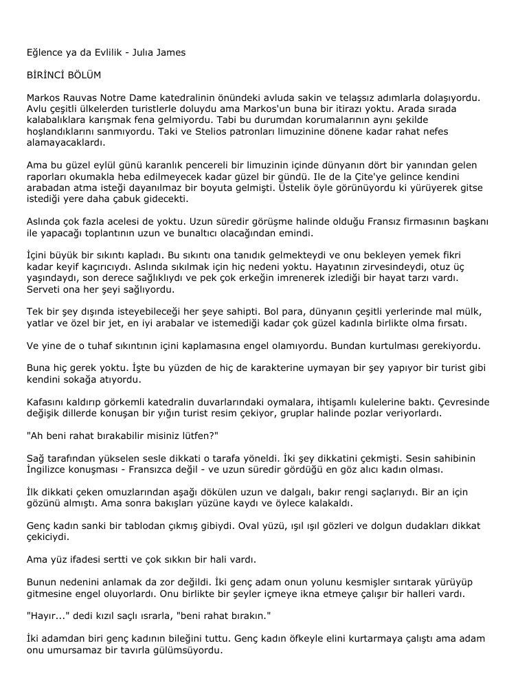 Eğlence ya da Evlilik PDF – Julia James
