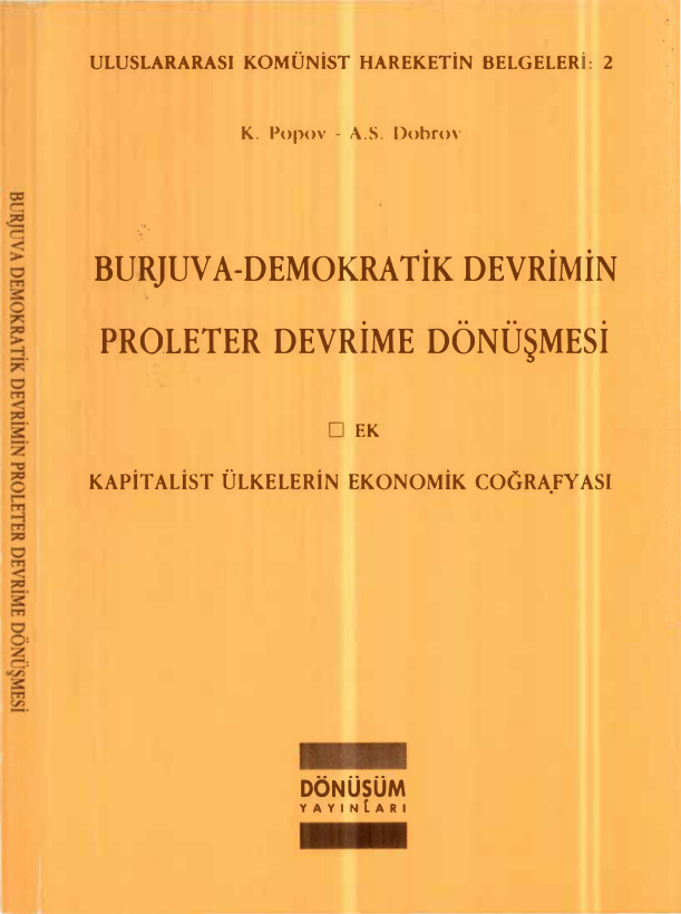 Burjuva-Demokratik Devrimin Proleter Devrime Dönüşmesi PDF – K. Popov – A. S. Dobrov