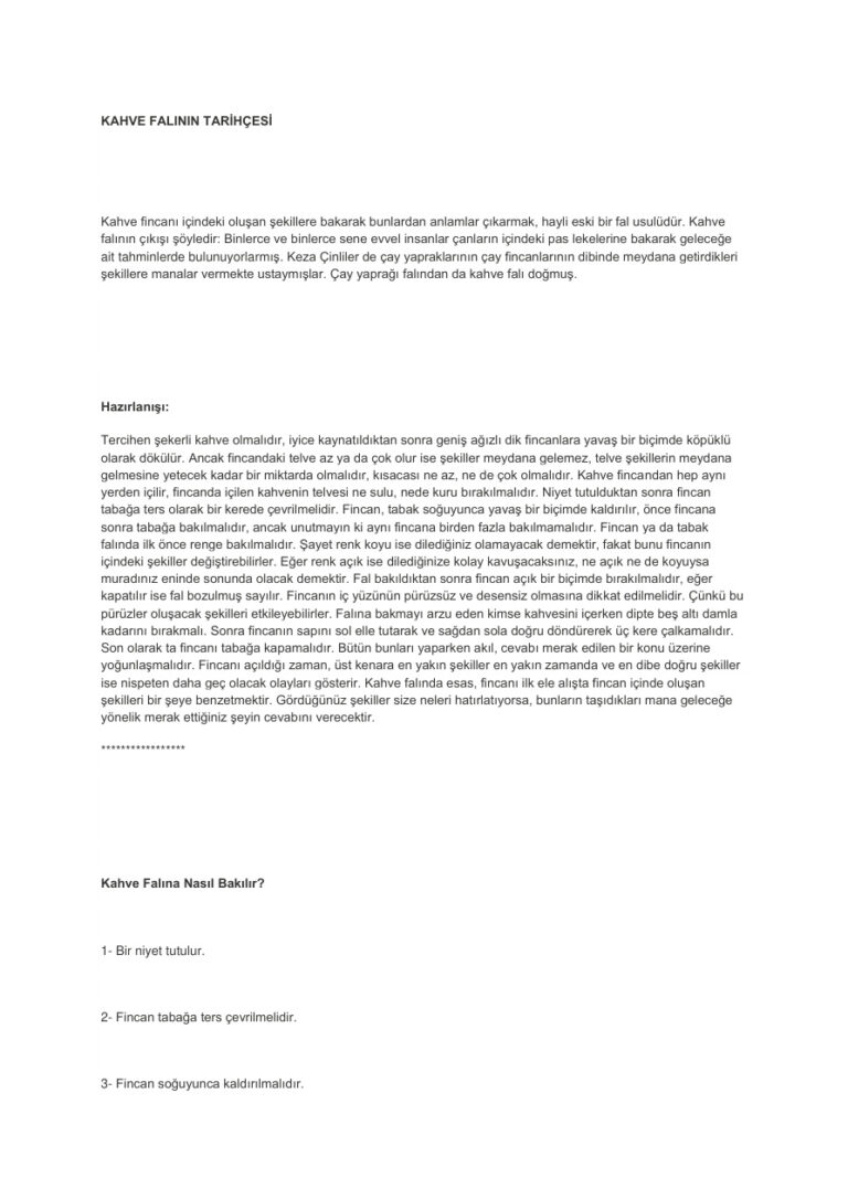 KAHVE FALININ TARİHÇESİ Kitap Kapağı