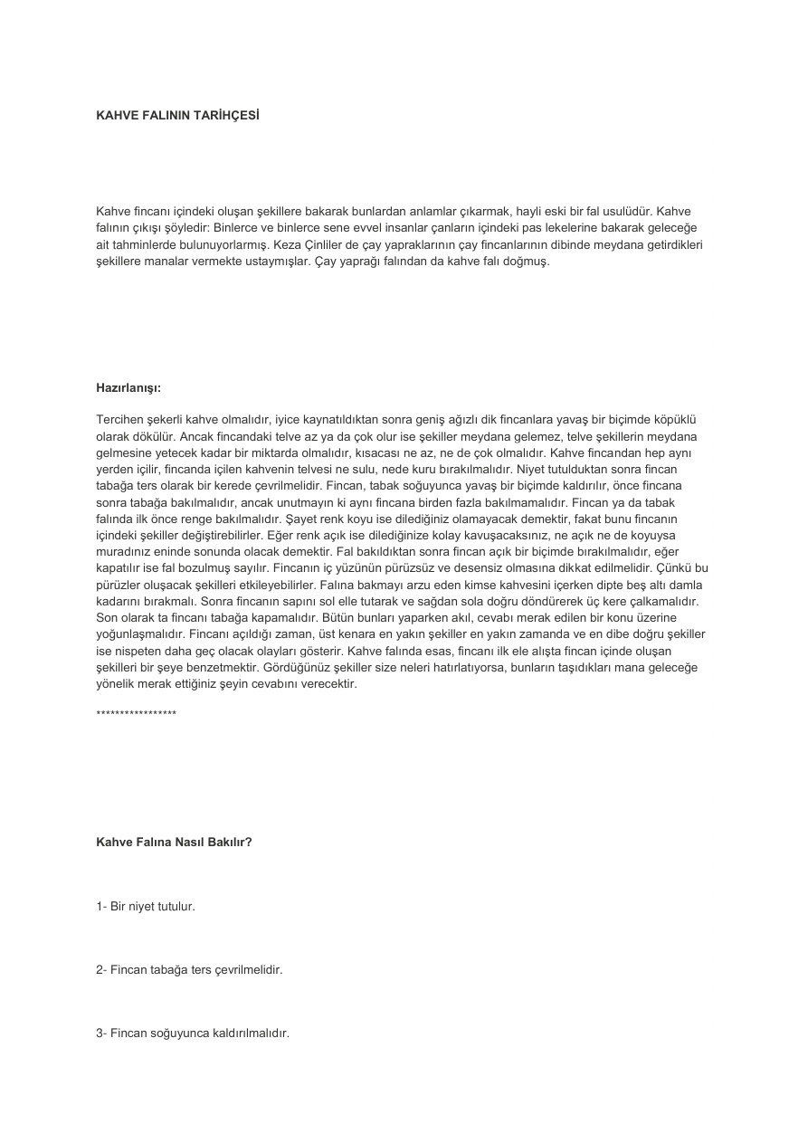 Kahve Falının Tarihçesi PDF – Kolektif / Araştırma