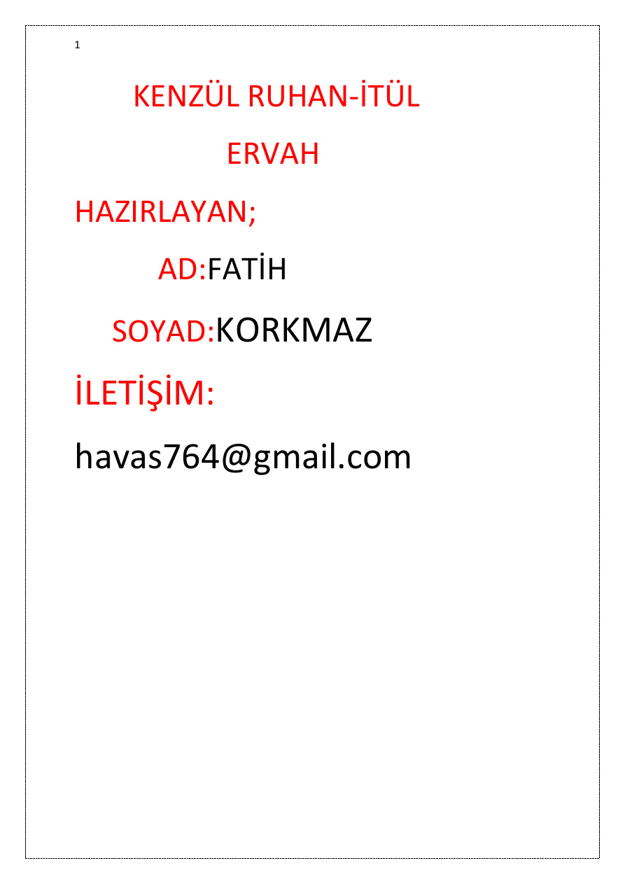 Kenzü’l Ruhanî-it’ül Ervâh PDF – Ebu’l-Abbas Ahmed bin Ali el-Bûnî (Haz: Fatih Korkmaz)