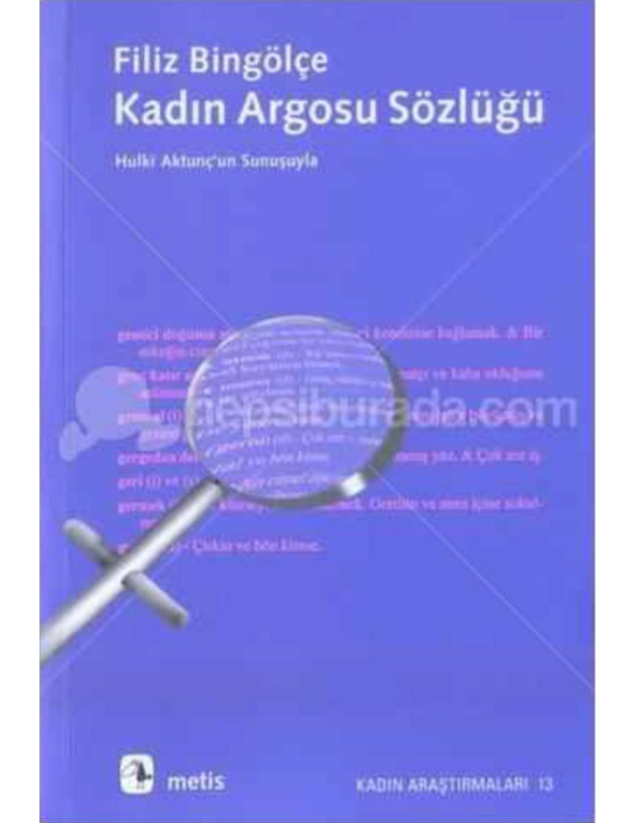 Kadın Argosu Sözlüğü PDF – Filiz Bingölçe